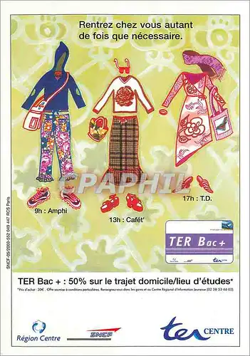 Cartes postales moderne Carte Ter Bac+ Un atout en Main Rentrez chez vous autant de fois que necessaire