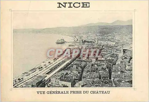 Cartes postales Nice Vue Generale prise du Chateau