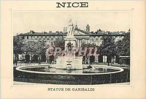 Cartes postales Nice Statue de Garibaldi