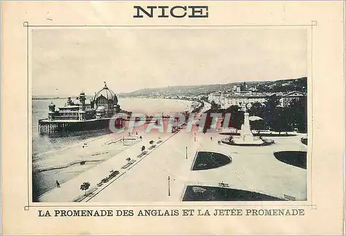Cartes postales Nice La Promenade des Anglais et la Jetee Promenade