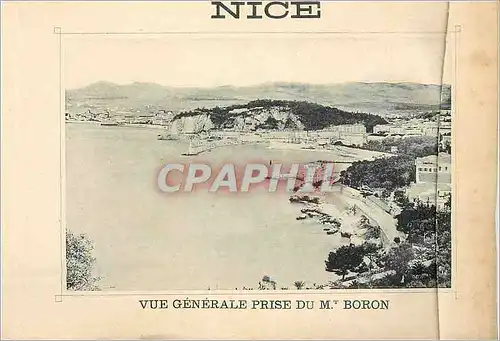 Cartes postales Nice Vue Generale prise du Mt Boron