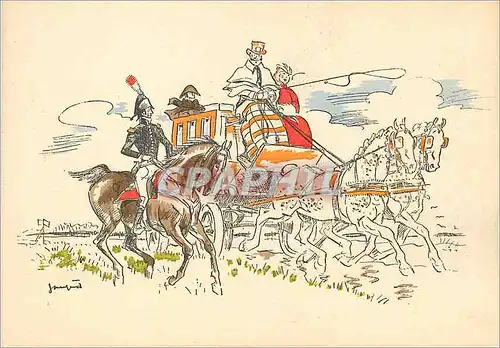 Cartes postales moderne Attelage Chevaux