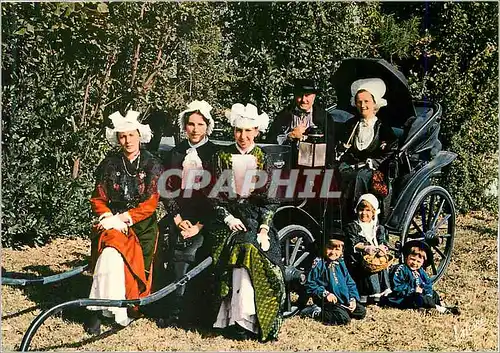 Moderne Karte Angers Groupe Folklorique des Queniaux d'Anjou Angevins et Angevines en Promenade