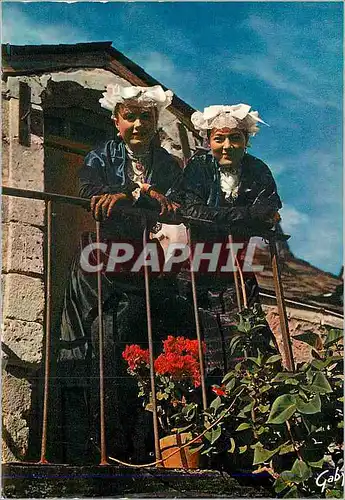 Cartes postales moderne L'Anjou Folklore de France Au Balcon Folklore