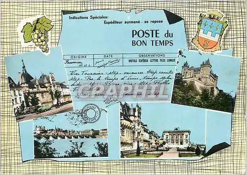 Cartes postales moderne Saumur (Maine et Loire) Telegramme Vin