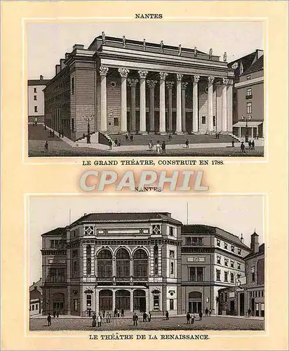 Ansichtskarte AK Nantes Le Grand Theatre Construit en 1788 Le Theatre de la Renaissance