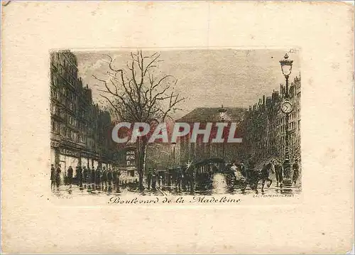 Ansichtskarte AK Boulevard de la Madeleine Paris 18 * 12 5 cm