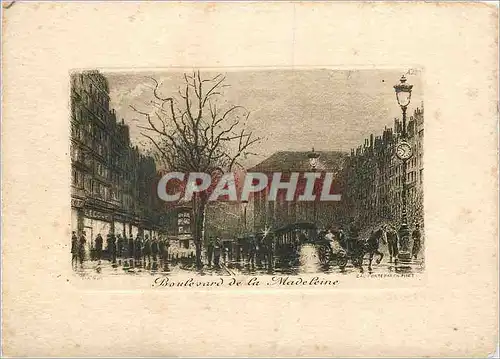 Cartes postales Boulevard de la Madeleine Paris 18 * 12 5 cm
