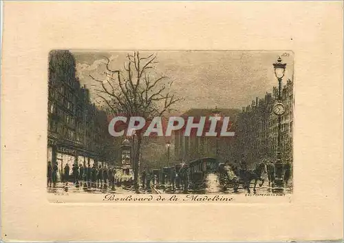 Cartes postales Boulevard de la Madeleine Paris 18 * 12 5 cm