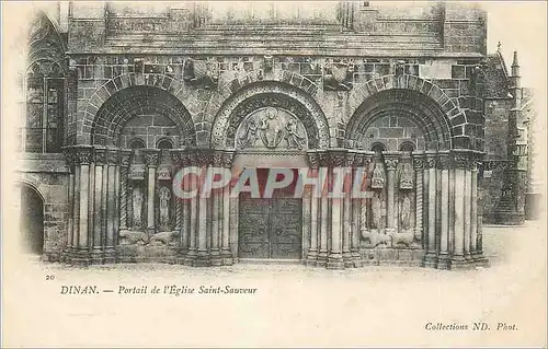 Cartes postales Dinan Portail de l'Eglise St Sauveur