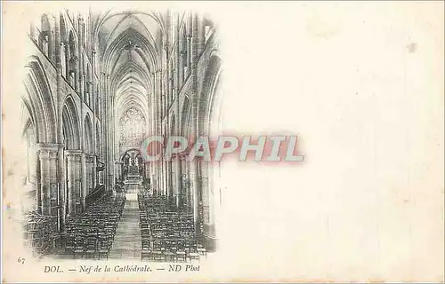 Ansichtskarte AK Dol Nef de la Cathedrale (carte 1900)