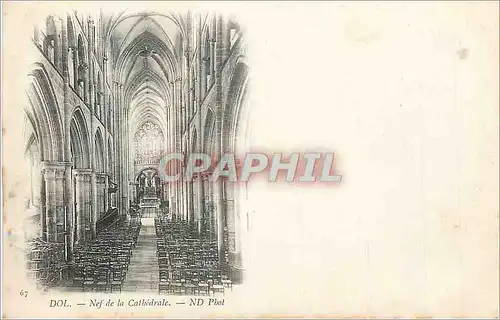 Cartes postales Dol Nef de la Cathedrale (carte 1900)