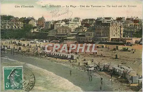 Ansichtskarte AK Dinard Cote d'Emeraude La Plage des Terrasses