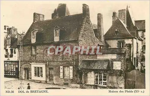 Cartes postales Dol de Bretagne Maison des Plaids (XIe S)