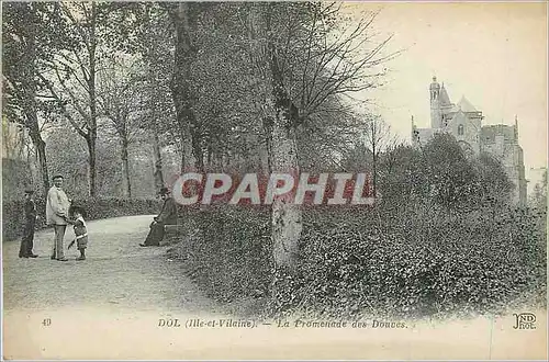 Cartes postales Dol (Ille et Vilaine) La Promenade des Douves