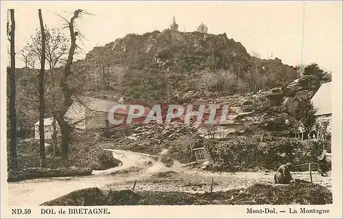 Ansichtskarte AK Dol de Bretagne Mont Dol La Montagne