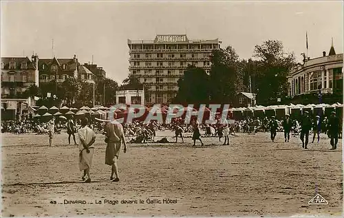 Cartes postales Dinard La Plage devent le Gallic Hotel