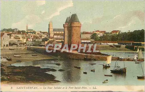 Cartes postales Saint Servan La Tour Solidor et le Fort Saint Pere