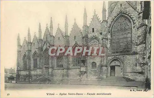 Cartes postales Vitre Eglise Notre Dame Facade Meridionale