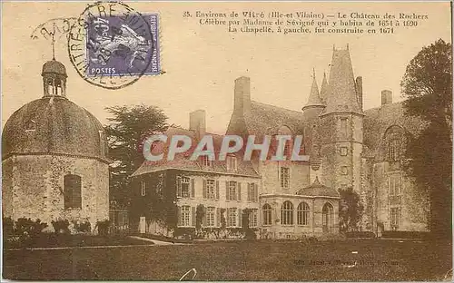Ansichtskarte AK Environs de Vitre (Ille et Vilaine) Le Chateau des Rochers