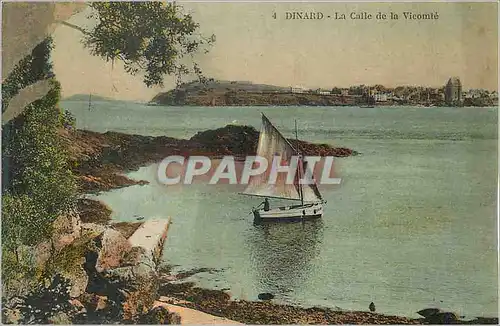 Cartes postales Dinard La Calle de la Vicomte Bateau