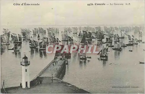 Ansichtskarte AK Cancale Cote d'Emeraude La Caravane Phare Bateaux