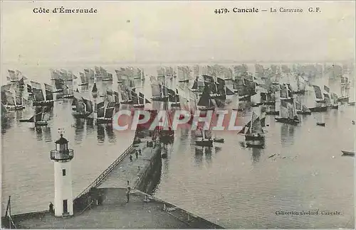 Cartes postales Cancale Cote d'Emeraude La Caravane Phare Bateaux