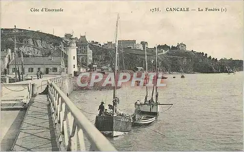 Ansichtskarte AK Cancale Cote d'Emeraude La Fenetre Bateaux
