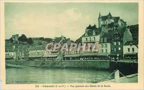 Cartes postales Cancale (I et V) Vue Generale des Hotels de la Houle
