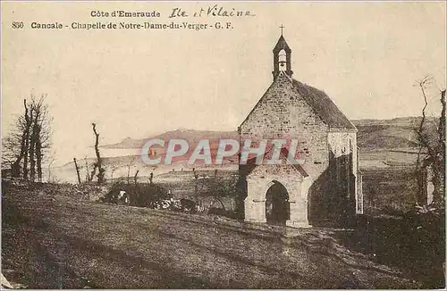 Ansichtskarte AK Cancale Cote d'Emeraude Chapelle de Notre Dame du Verger