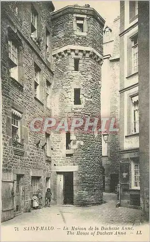 Ansichtskarte AK Saint Malo La Maison de la Duschesse Anne