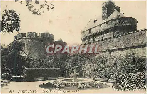 Cartes postales Saint Malo Le Chateau et le Square