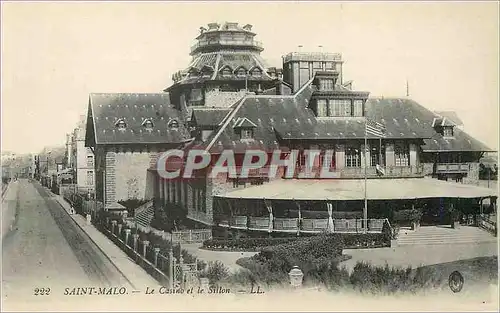 Ansichtskarte AK Saint Malo Le Casino et le Sillon