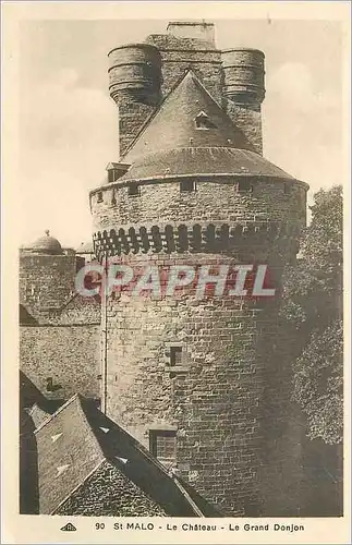 Ansichtskarte AK Saint Malo Le Chateau Le Grand Donjon