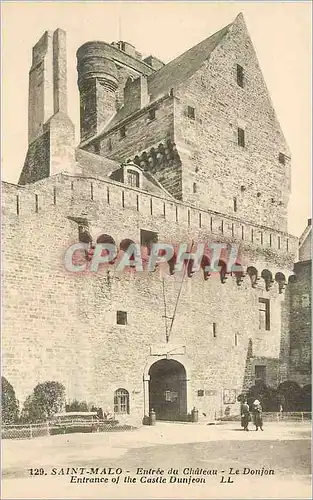 Cartes postales Saint Malo Entree du Chateau Le Donjon