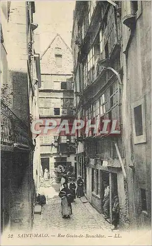 Cartes postales Saint Malo Rue Gouin de Beauchene
