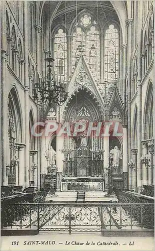 Cartes postales Saint Malo Le Choeur de la Cathedrale