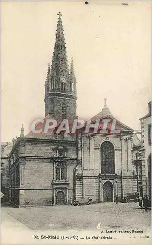 Cartes postales Saint Malo (I et V) La Cathedrale