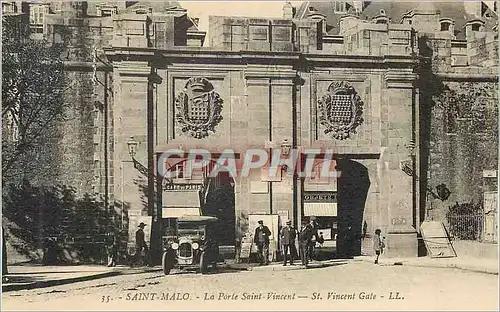 Cartes postales Saint Malo La Porte Saint Vincent Automobile