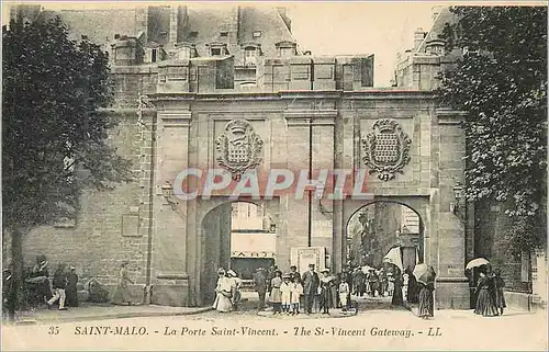 Ansichtskarte AK Saint Malo La Porte Saint Vincent