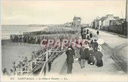 Ansichtskarte AK Saint Malo Le Sillon et Parame