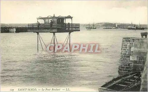 Ansichtskarte AK Saint Malo Le Pont Roulant