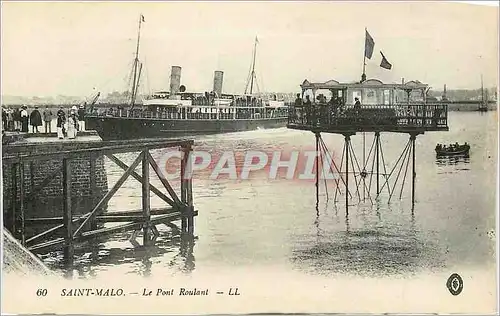 Cartes postales Saint Malo Le Pont Roulant Bateau