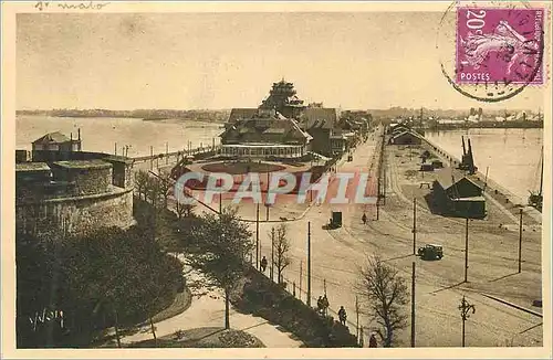 Ansichtskarte AK Saint Malo (Ille et Vilaine) Cote d'Emeraude Bretagne La Douce France Le Casino vu du Chateau