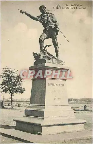 Cartes postales Saint Malo Statue de Robert Surcouf