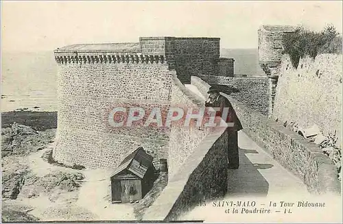 Cartes postales Saint Malo La Tour Bidouane et la Poudriere
