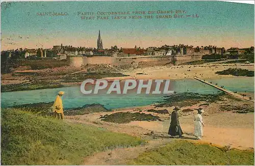 Cartes postales Saint Malo Partie Occidentale prise du Grand Bey