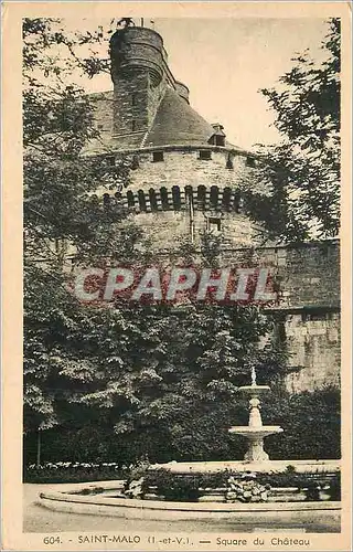 Cartes postales Saint Malo (I et V) Square du Chateau