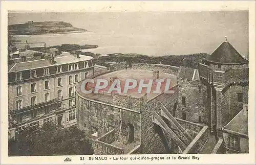 Ansichtskarte AK Saint Malo La Tour qui qu'en Grogne et le Grand Bey