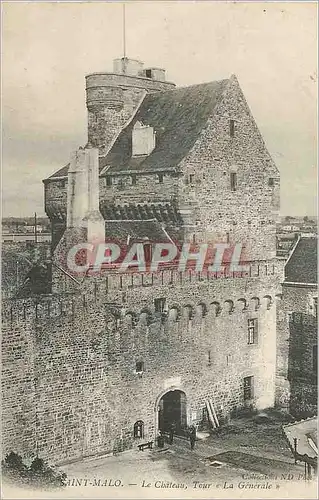 Ansichtskarte AK Saint Malo Le Chateau Tour La Generale